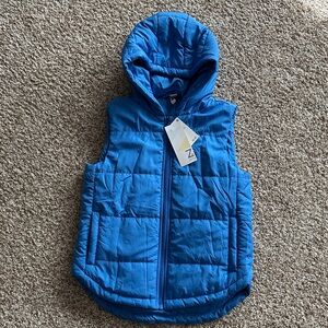 Zella Girl Vibrant Blue Hooded Vest